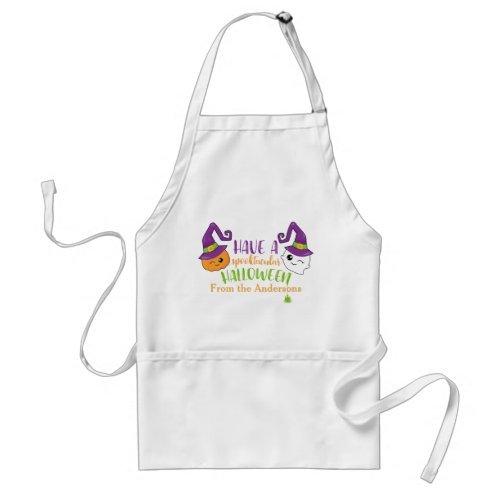 Spooktacular Halloween Party Personalized Adult Apron