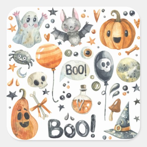Spooktacular Halloween Party  Sticker Seal