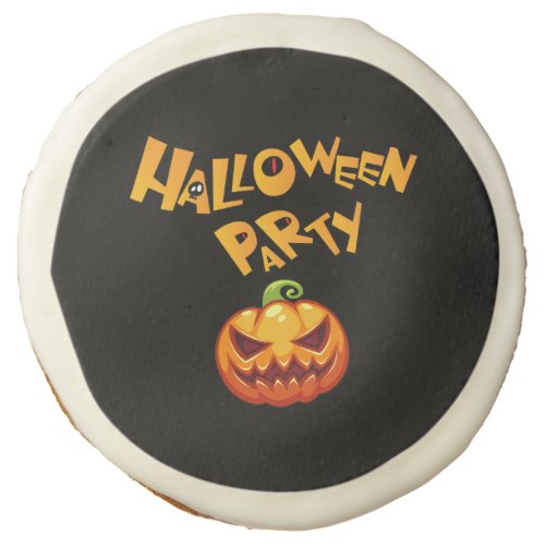 Spooktacular Halloween Party Vampire Bat Pumpkin  Sugar Cookie