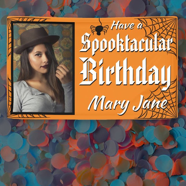 Spooktacular Halloween Photo Birthday Banner (Creator Uploaded)