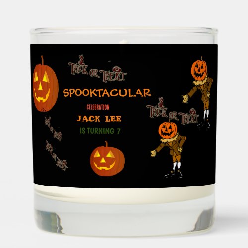Spooktacular Halloween Trick or Treat Birthday Fun Scented Candle