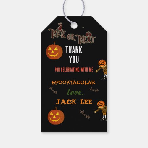  Spooktacular Halloween Trick or Treat Thank You Gift Tags