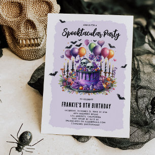 Spooktacular Kids Birthday Halloween Invitation