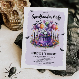 Spooktacular Kids Birthday Halloween Invitation