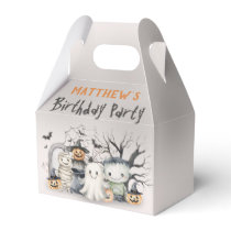 Spooktacular Kids Halloween Birthday Favor Boxes