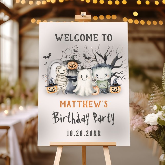 Spooktacular Kids Halloween Birthday Foam Board (Creator Uploaded)