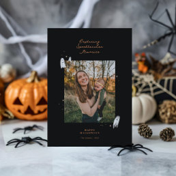 Spooktacular Memories Hallloween Photo Greeting Holiday Card