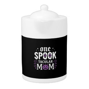 Spooktacular Mom Halloween Design_1 Teapot