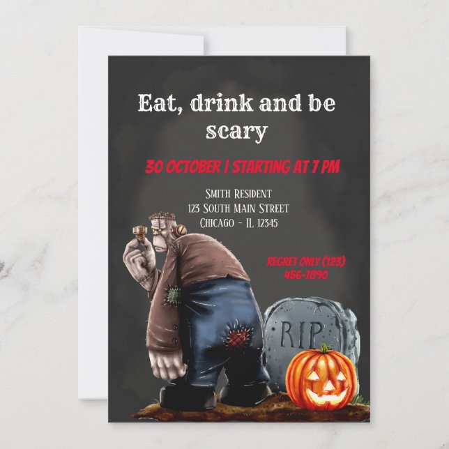 Spooktacular night invitation (Front)