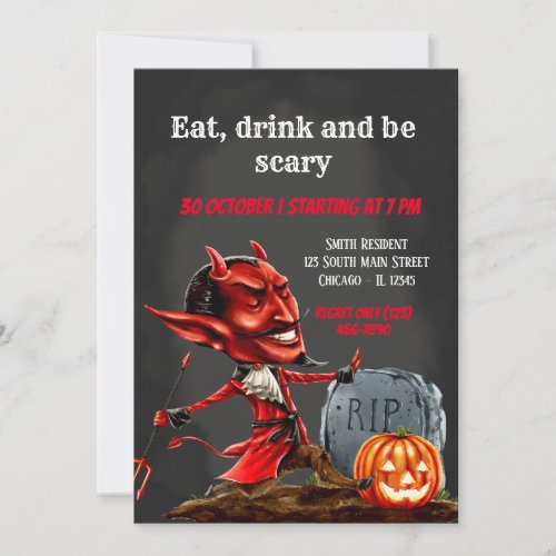 Spooktacular night invitation