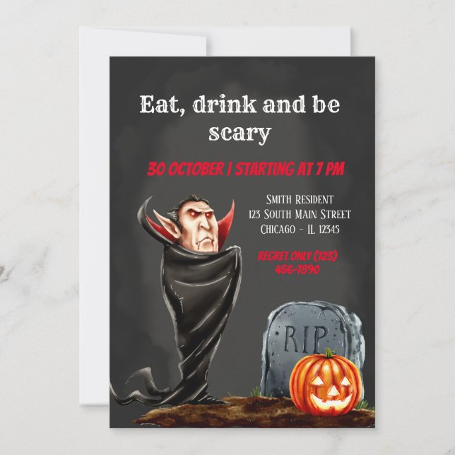 Spooktacular night invitation (Front)