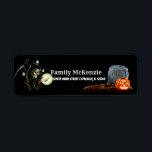 Spooktacular night label<br><div class="desc">Available in different products.  Did you know that you can transfer this design to any products that you want by yourself. If you don't know how,   please check my post to see how to do:  www.giftforallseason.com/blog/new-option-at-zazzle-store</div>