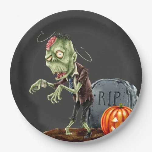 Spooktacular night paper plates