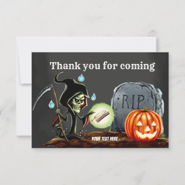 Spooktacular night thank you card (Front)