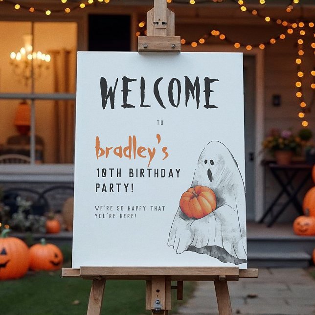 Spooktacular Party Halloween Birthday Welcome Sign (Creator Uploaded)
