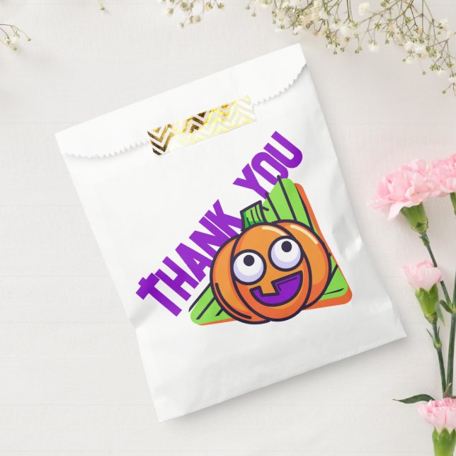 Spooktacular Pumpkin Thank You Gift Bags (Sealed)