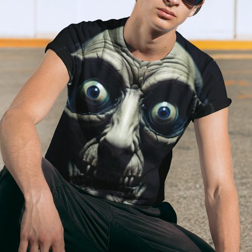 Spooktacular Style Alert The face of doom T_Shirt