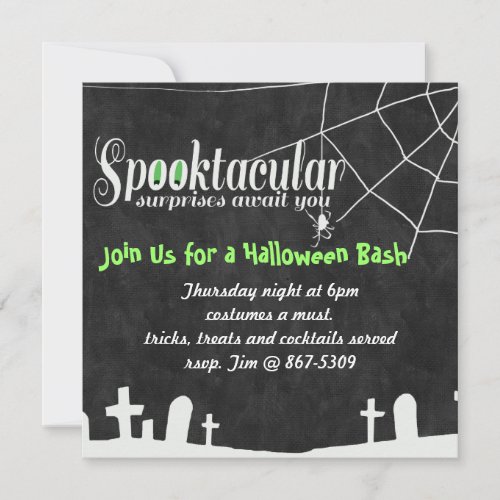 Spooktacular Surprises Halloween Invite
