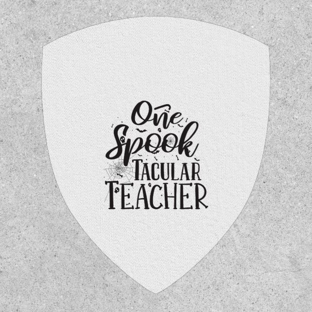 Spooktacular Teacher - Funny Teacher Halloween Patch (Front)