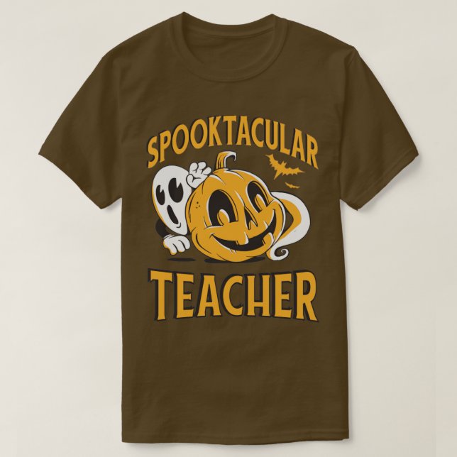 Spooktacular Teacher Halloween1 T-Shirt (Design Front)