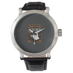 Spooktacular Teacher Halloween Ghost Design_1 Watch
