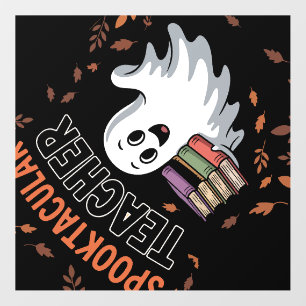 Spooktacular Teacher Halloween T-shirt Wall Decal