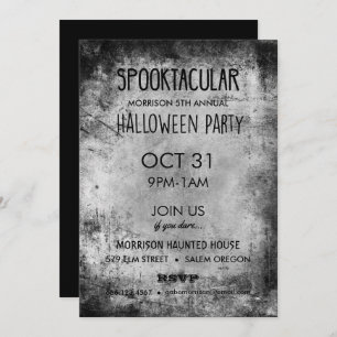Spooktacular Vintage Halloween Party Invitations