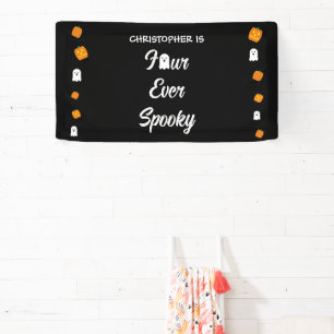 Spooky 4th Birthday Banner