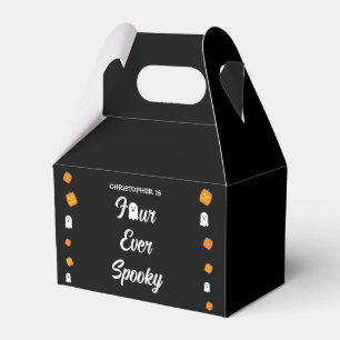 Spooky 4th Birthday Favor Boxes