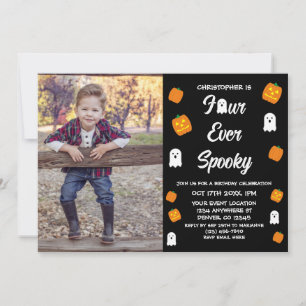 Spooky 4th Birthday Invitation