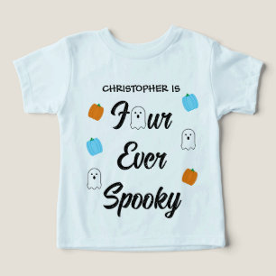 Spooky 4th Birthday Toddler T-shirt