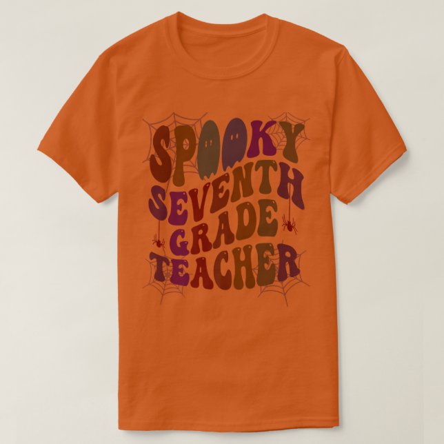 SPOOKY 7TH GRADE TEACHER Costume This Is My Fabool T-Shirt (Design Front)