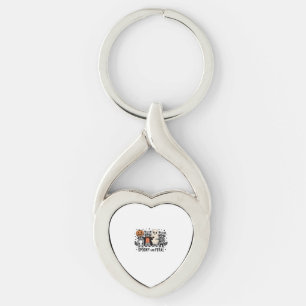 Spooky and Feral Funny Halloween Raccoon Keychain