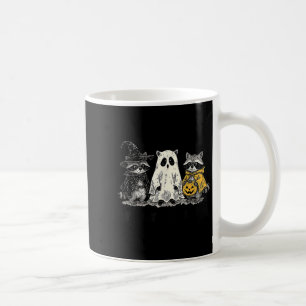 Spooky And Feral Halloween Raccoon Spooky Season T Coffee Mug
