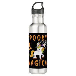Spooky And Magical Halloween Costume Stainless Steel Water Bottle