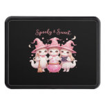 Spooky and Sweet Cute Witch Cat Oversized T-Shirt Hitch Cover