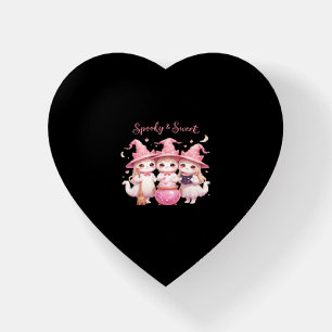 Spooky and Sweet Cute Witch Cat Oversized T-Shirt Paperweight