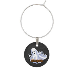 Spooky Animals Ghost Wine Charm
