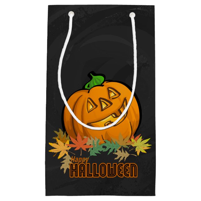 Spooky Animals Pumpkin Small Gift Bag (Front)