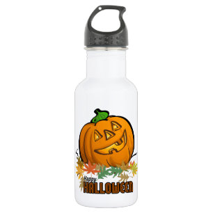Spooky Animals Pumpkin Stainless Steel Water Bottle
