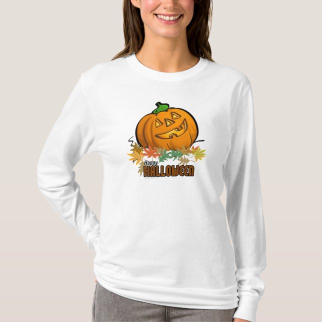 Spooky Animals Pumpkin T-Shirt (Front)