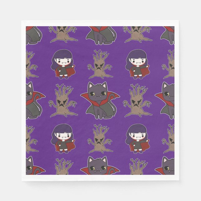 Spooky Anime Napkins (Front)