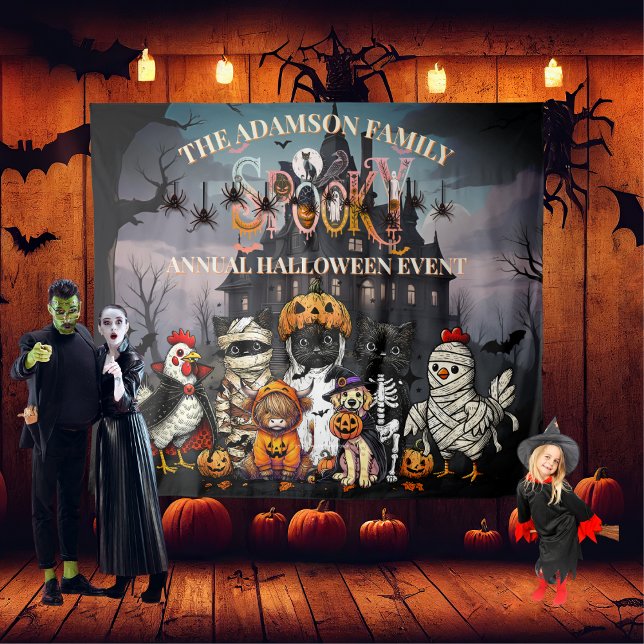 Spooky Annual Halloween Family Event Backdrop (Creator Uploaded)