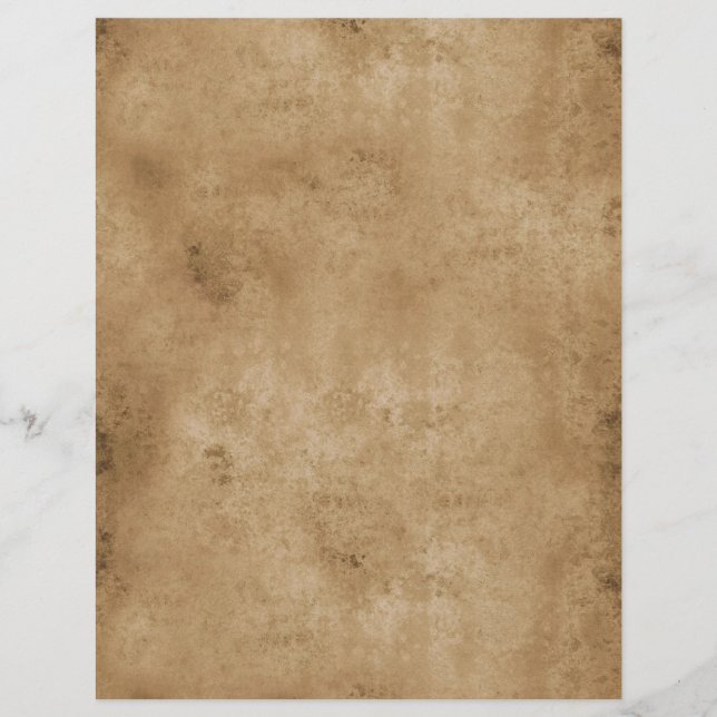 Spooky Autumn Gothic Scrapbook Paper Sheet (Front)