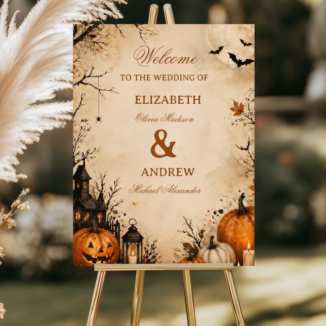 Spooky Autumn Pumpkin Couple Foam Board (Creator Uploaded)