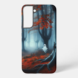 Spooky Autumn woods with a ghost Samsung Galaxy S22+ Case