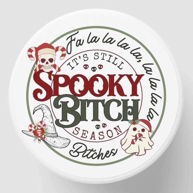 Spooky B Season Christmas Soy Wax Candle Favor Mini Candle Favors (Front)