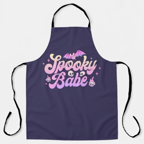 Spooky Babe Cute Halloween Apron