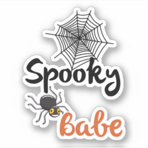 Spooky Babe – Cute Halloween Design Sticker