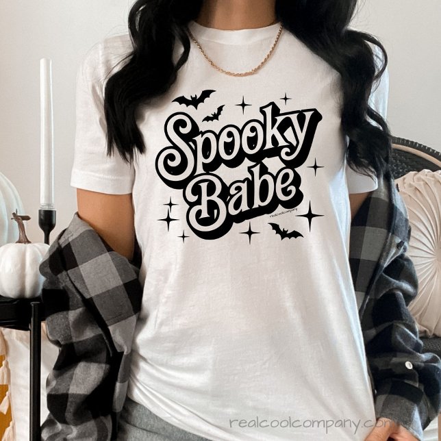 Spooky Babe Halloween Bella Canva  Tri-Blend Shirt (Creator Uploaded)